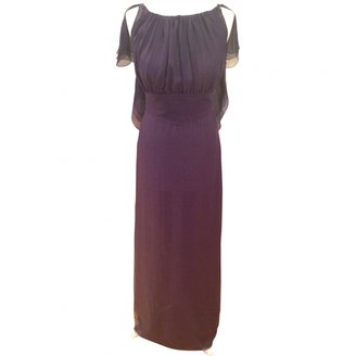 Valentino Purple Silk Dress