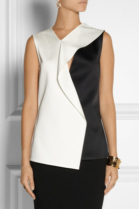 Narciso Rodriguez Two-tone satin top