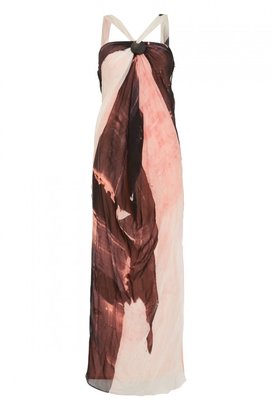 Amanda Wakeley Printed Silk Full Length Dress