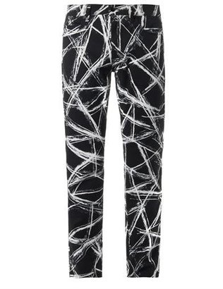 McQ Scratch-print slim-leg jeans