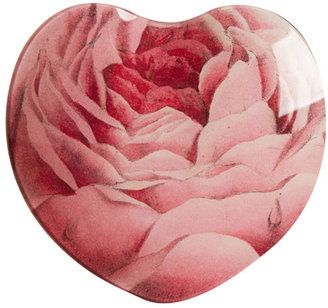 John Derian Rose Glass Heart