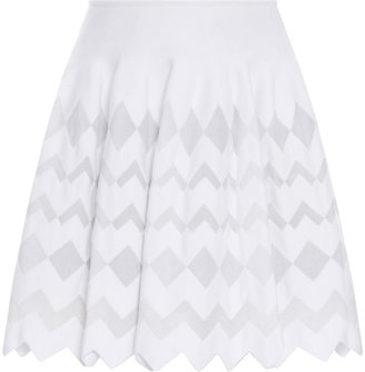 Azzedine Alaia 7504 AZZEDINE ALAIA Zigzag Short Flare Skirt
