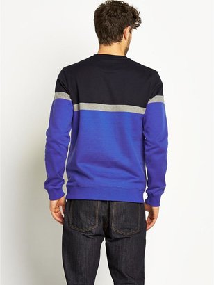 Lyle & Scott Mens Long Sleeved Engineered Panelled Mid Layer