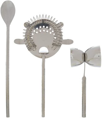 House of Fraser Casa Couture Beaten Metal Cocktail Tool Set