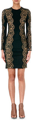Stella McCartney Lace-panel long-sleeve dress