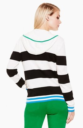 Vince Camuto Stripe Cotton Jersey Hoodie