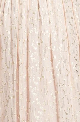 Erin Fetherston ERIN 'Coralie' Foiled Silk Chiffon Gown