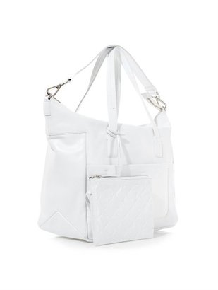 Jil Sander Navy Double-handle leather tote