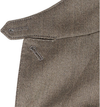 Incotex Cycling Reflective-Trim Wool-Blend Suit Jacket