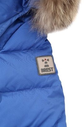 Nylon Down Jacket With Murmansky Fur