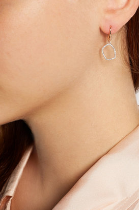 Monica Vinader Riva rose gold-plated diamond earrings