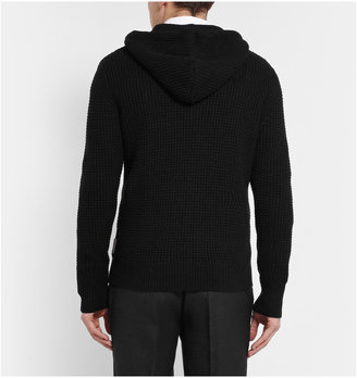 Burberry Waffle-Knit Wool and Cashmere-Blend Hoodie