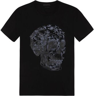 Alexander McQueen Floral Skull Print T-Shirt