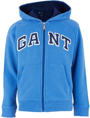 Gant Blue Fleece Hooded Jumper