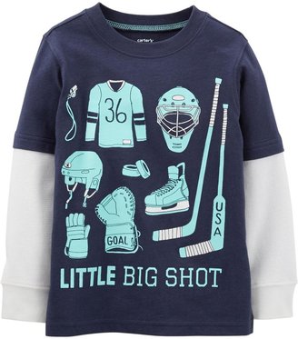 Carter's Graphic Two Fer (Toddler/Kid) - Navy-2T