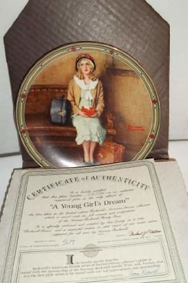 Rockwell Knowles A Young Girls Dream by Norman from Rockwells American Dream CP449
