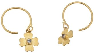Marie Helene De Taillac gold flower earring