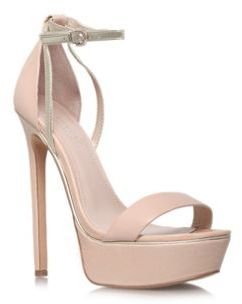 Carvela Nude 'Graph' high heel occasion shoes