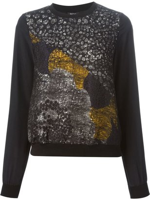 Raoul metallic pattern sweatshirt