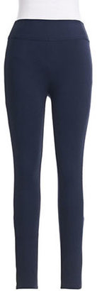 INC International Concepts Wide Waist Skinny Pants-NAVY-Petite 0