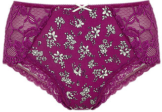 Marks and Spencer M&s Collection Lace Side Midi Knickers