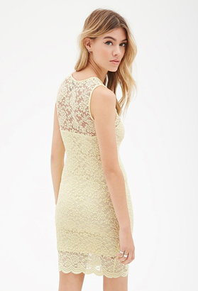 Forever 21 Floral Lace Bodycon Dress