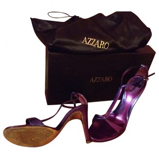 Azzaro Blue Leather Sandals