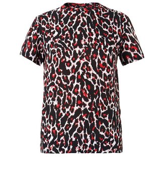 McQ Leopard-print silk and cotton T-shirt