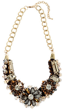 Adele Marie Large Beads and Stones Chain Necklace, Multi