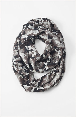 J. Jill Frosted floral silk infinity scarf