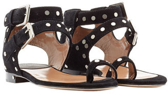 Laurence Dacade Studded Suede Sandals