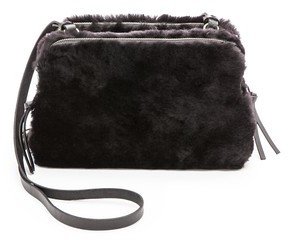 Madewell Shearling Twin Pouch Cross Body Bag