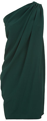 Lanvin One-Shoulder Crepe Dress