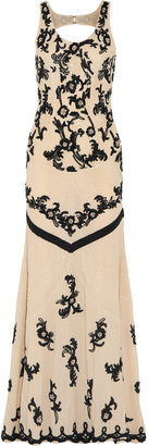 Alice + Olivia Abigail embellished stretch-tulle gown