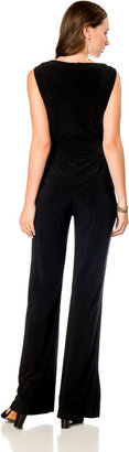 A Pea in the Pod Ivy & Blu Sleeveless Tie Detail Maternity Jumpsuit
