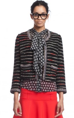 Tracy Reese Bead Trimmed Cardigan