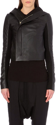 Rick Owens Hooded Leather Jacket - for Women