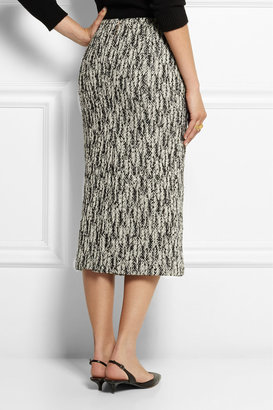 Rochas Wool-blend tweed midi skirt