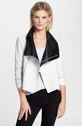 Veda 'Max' Two-Tone Leather Jacket