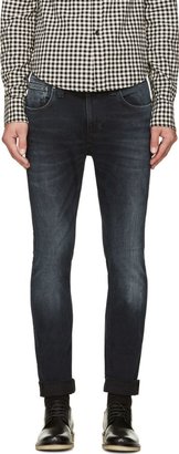 Nudie Jeans Indigo Faded Tape Ted Jeans