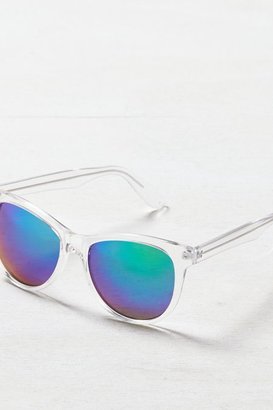 American Eagle Outfitters Clear Clear Mirrored Icon Sunglasses