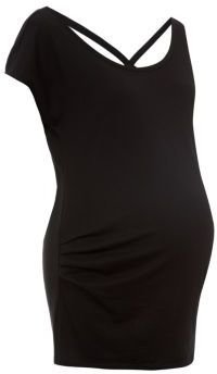 New Look Maternity Black Double Strap Back T-Shirt