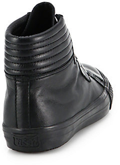 Ash Vespa Leather & Snaps High-Top Sneaker