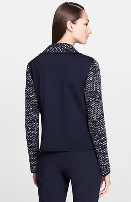 St. John Ribbon Tweed & Milano Knit Jacket