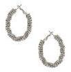 Dorothy Perkins Womens Silver Twisted Hoop- Silver