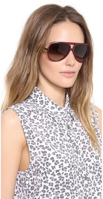 Marc by Marc Jacobs Oversized Aviator Sunglasses