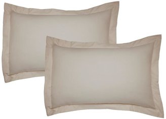 Dorma Cotton Sateen Plain Dyed Oxford Pillowcase