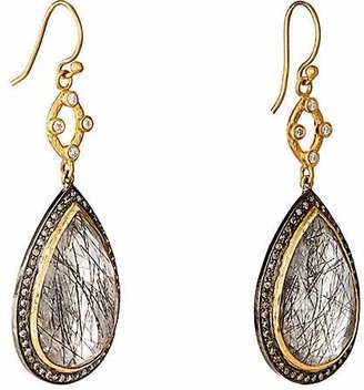 Sara Weinstock Women's Quartz & Grey Diamond Double-Drop Earrings