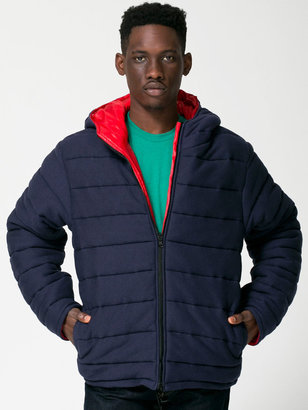 American Apparel Reversible Hooded Fleece Poly-Fill Jacket