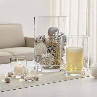 Crate & Barrel Taylor Glass Hurricane Candle Holders